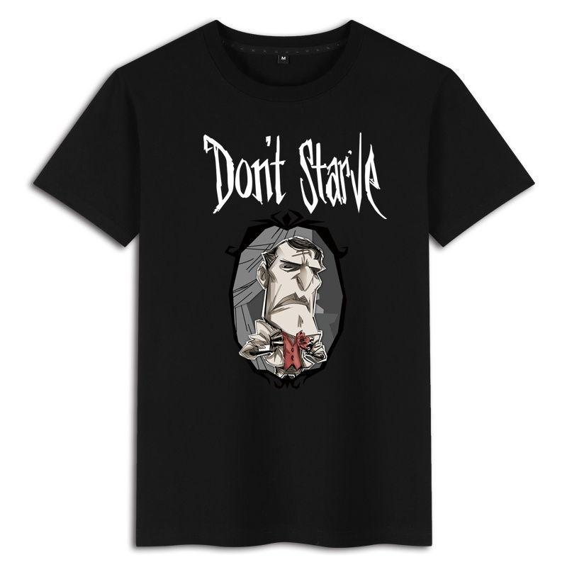 Famine Don't Starve Game Printed Summer Boys Cotton Loose Round Neck Short Sleeve T-Shirts Men’s