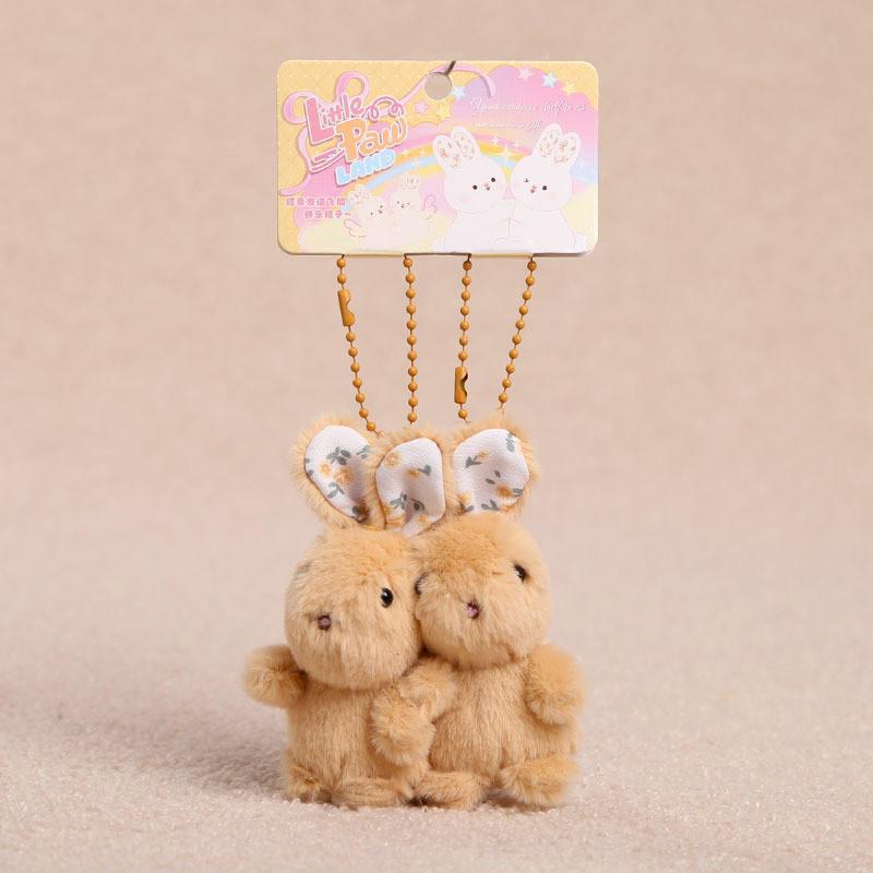 Set di portachiavi in peluche di animali con attacco magnetico per bambine e adolescenti