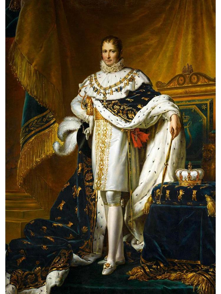 Napoleon Bonaparte Portrait Crossing The Alps Coronation of Napoleon I Canvas Poster Print for Living Room Home Decor