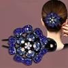 Resin Rhinestone Clip Elegant Fixed Headdress Hairpin Large Duck Clip Women Elegant Barrettes