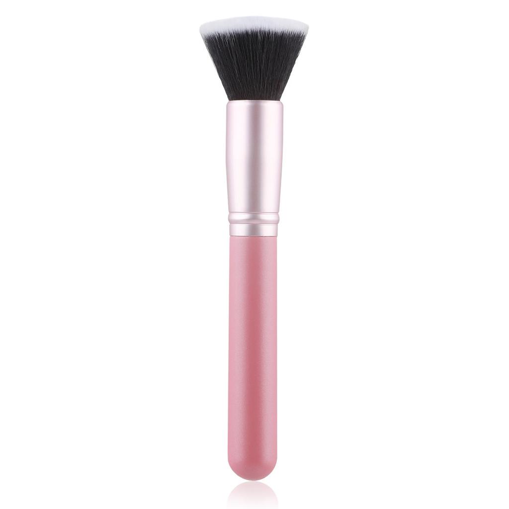 Single new multi-functional flat head foundation brush, beauty brush, blush brush, soft hair loose powder brush, beauty tool