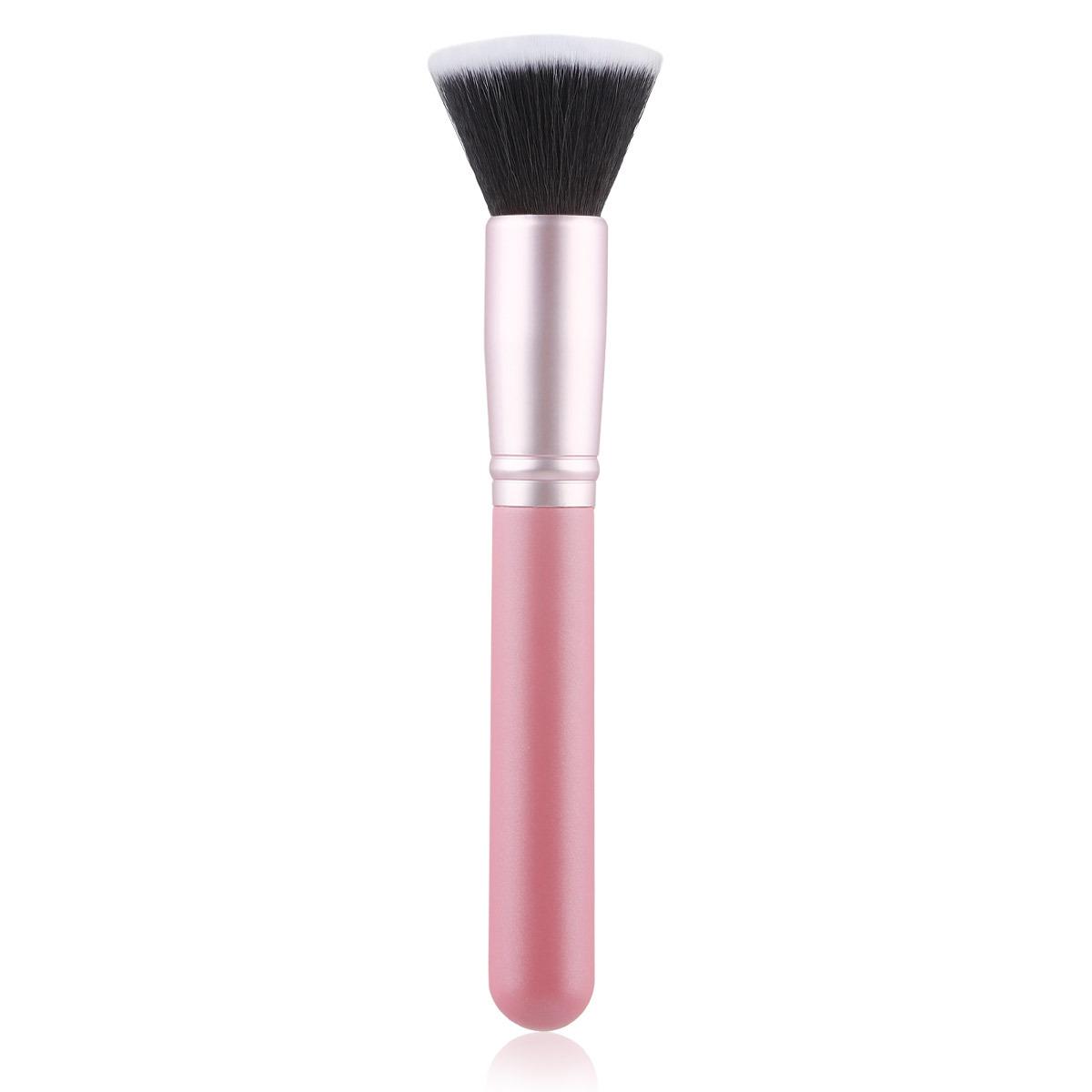 Single new multi-functional flat head foundation brush, beauty brush, blush brush, soft hair loose powder brush, beauty tool