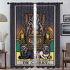 Window Curtain Room Panel Terror Tarot Shades Curtains Child Tulle Bedroom Halloween Decoration Partition Living Polyester Perfect For Master