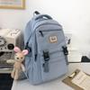 Schoolbag new backpack for junior and high school students, class backpack, fashionable Japanese and Korean version, casual computer bag, large-