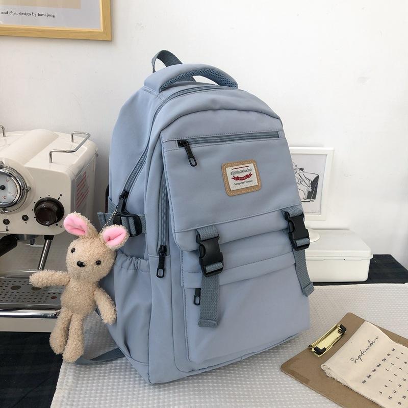 Schoolbag new backpack for junior and high school students, class backpack, fashionable Japanese and Korean version, casual computer bag, large-