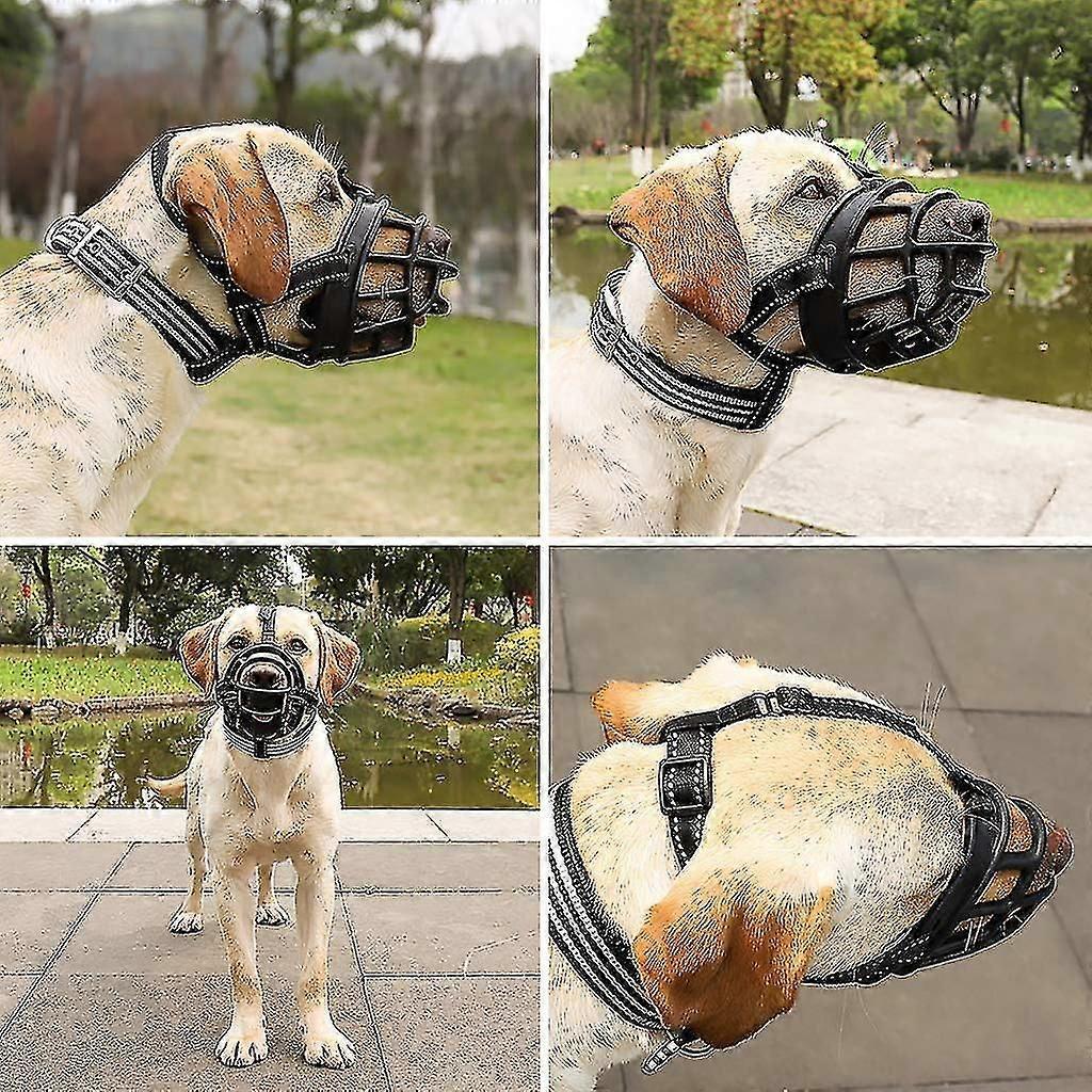 Soft Basket Dog Muzzle with Secure Comfortable Fit for Bite Chewing and Barking Prevention