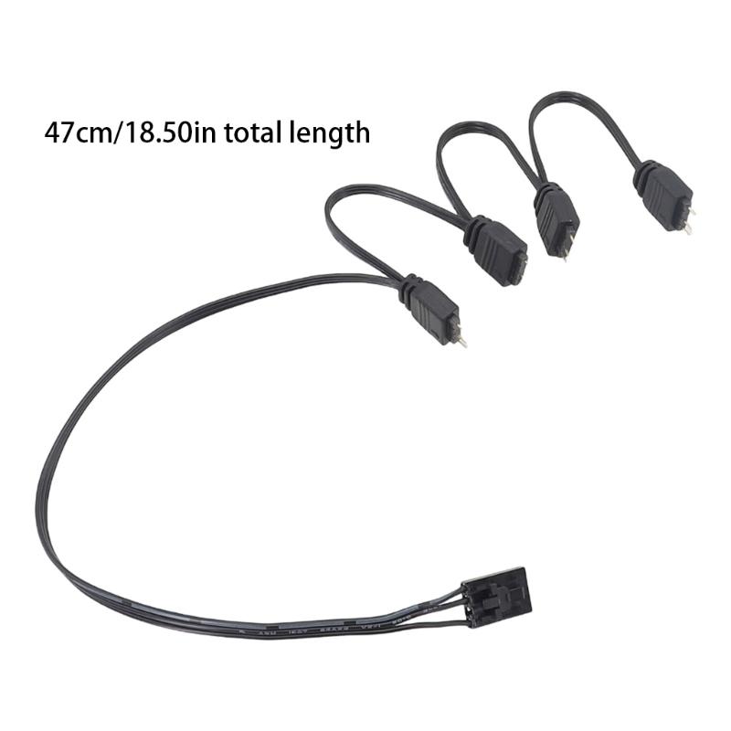 4Pin auf 5V 3Pin ARGB Splitterkabel für ARGB Hub und Lüfterbeleuchtungssteuerung Für HDLL120 Splitter Verlängerungskabel