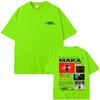Rapper Maka Aura Concert Tour T Shirt Unisex Wounisex Fashion Hip Hop Tshirt Unisexs Casual Cotton Short Sleeve Tshirt Streetwear Black