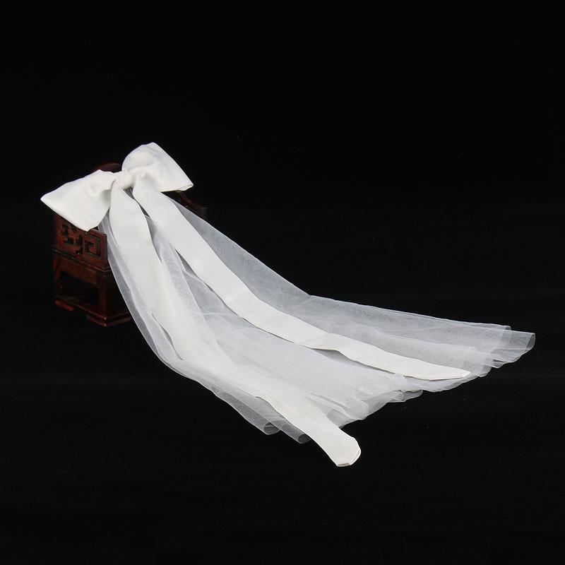 2020 Korean Style Bridal Veil & Hair Comb – White Fairy Headdress, Sweet & Simple Wedding Dress Accessory