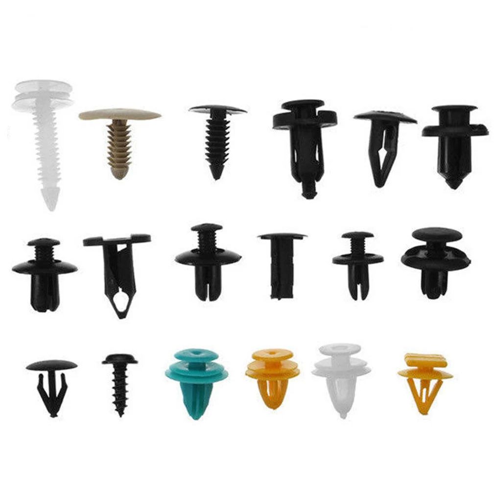Pack of 100 Color Size Random Car Clips Vehicle Fastener Door Panel Pins