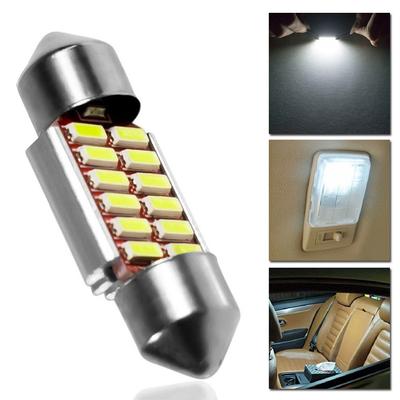 Accessoires Lumières de voiture Pièces Décor 2W 180LM 1pcs Auto 12V Ampoule LED 36MM