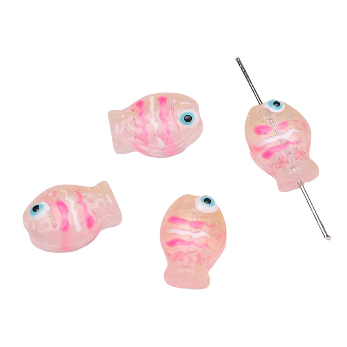 

14x10 мм хрустальные стеклянные бусины, свободные разделители, милые бусины-рыбы для изготовления ювелирных изделий, браслет, ожерелье оранжевый/розовый