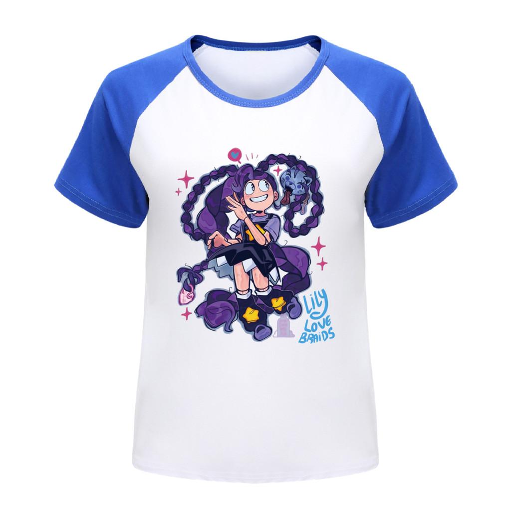 5625 Kids Girls Lily Lovebraids Raglan Sleeves Lovely T-Shirt 100cm