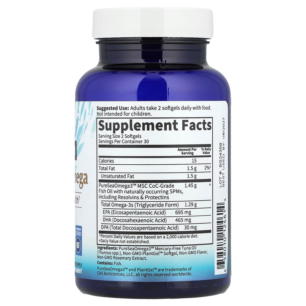 Garden of Life Dr. Formulated Advanced Omega Lemon Softgels, 60 Count