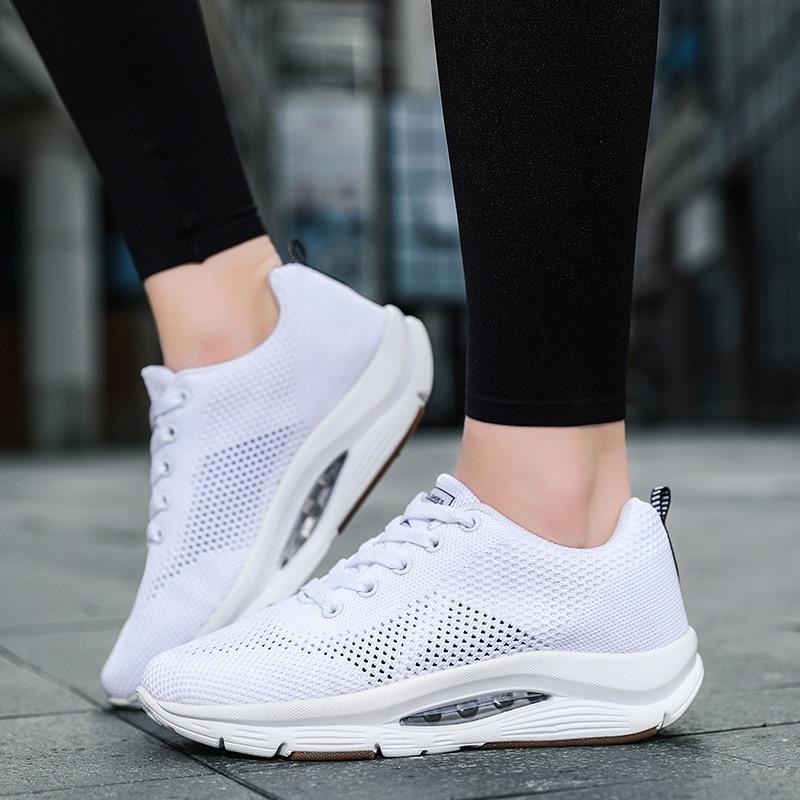 Tenis Women Sneakers Cushion Walking Shoes Breathable Gym Jogging Shoes for Woman Lace Up Platform Sport Shoe Tenes Feminino