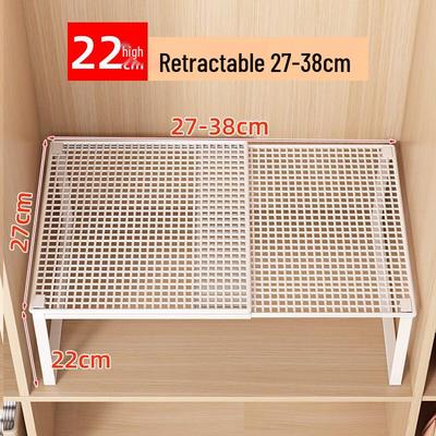 Adjustable Wardrobe Hanging Organizer Shelf