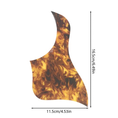 Guitar Pickguard Sticker, Adhesive Pickguard - Acoustic Guitar Pickguard Multi-Purpose Guitar Protective Guard Anti-Scratch Guard Plate | Wear-Resista
