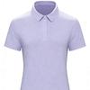 PERFEITO CRIATIVO Women's Seamless Bonded Quick-Dry Polo Shirt