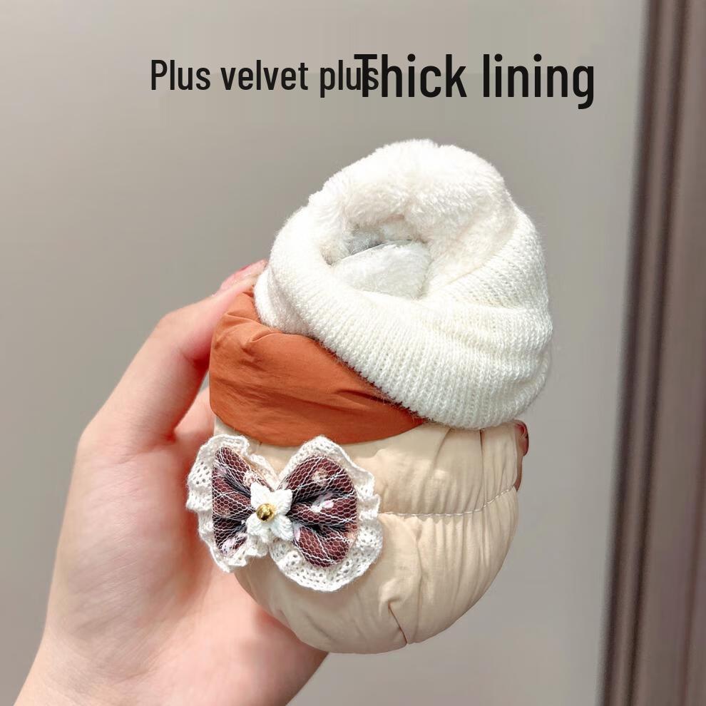 Warm Non-Slip Winter Baby Shoes Socks for 0-1 Year Olds, 3-9 Months, Boys & Girls