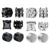 Crystal Strong Magnetic Ear Stud Clip Earrings for Men and Women Punk Round Zircon Magnet Earrings Non Piercing Jewelry