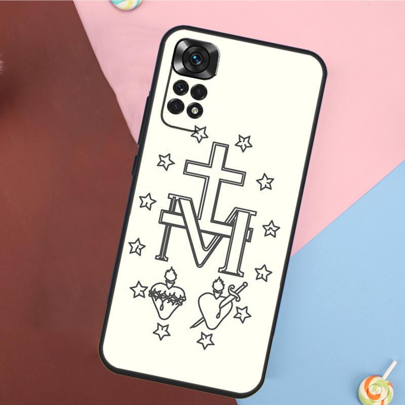 Immaculate Virgin Mary And Jesus Case For Xiaomi Redmi Note 11 Pro 11S 8 9 12 10 Pro 10S 9S Redmi 9 10 12C 9C 10C Back Cover