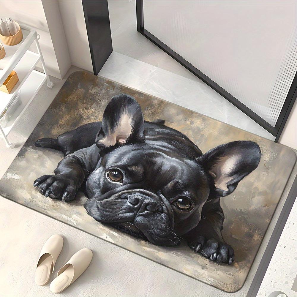 1PC Cute Dog Pattern Kitchen Rugs Non-Slip Home Door Mats Pop design Bathroom Rugs Bath Mat Carpet for Home Sink Laundry Decor