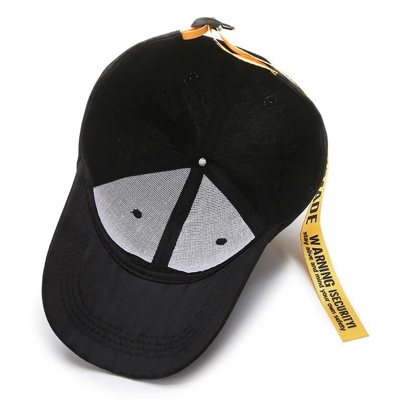 Hat Spring and Autumn New Embroidery Ribbon Baseball Cap Personalized Peaked Hat Outdoor Sun Hat Travel Hat Couple Hat