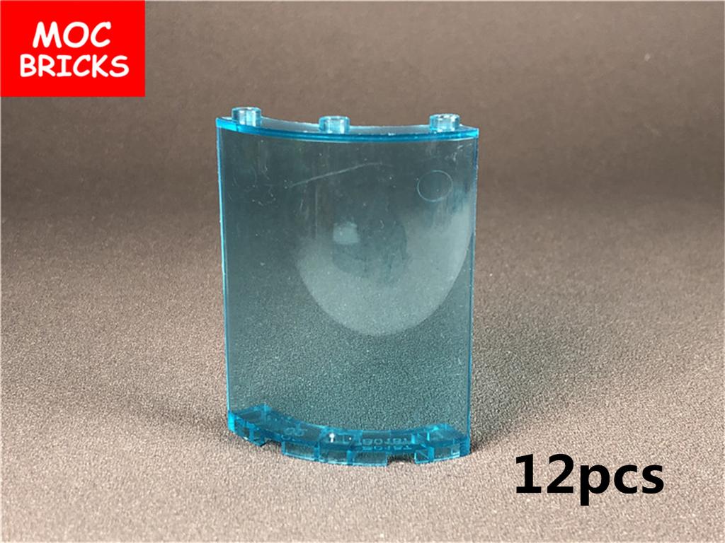 MOC Blocks Trans Lights Blue Brick 1x1 1x2 1x4x6 1x5x6 Ice Cave Ocean Water River House Construction Block Accessories Children's Toy