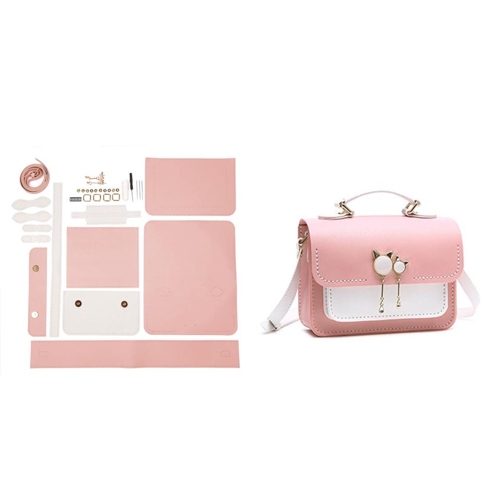 DIY Women Shoulder Bag Fashion Crossbody Bags Pu Leather Handbags Accessories Adjustable Strap Craft Gift for Girls