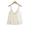 Spring 2025 Women's Beaded Fluffy Suspender Top
