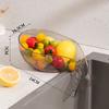 Fruit Vegetable Cleaning Basin Multifunctional Whale Shaped Plastics Draining Basket Kitchen Tools Food Residue Filter Gadgets
