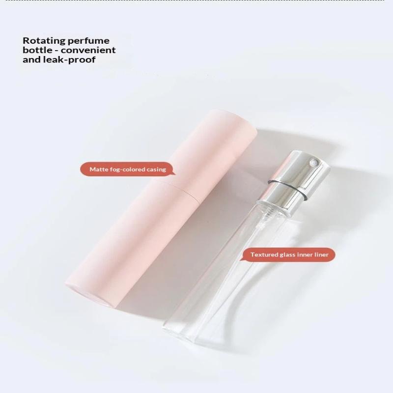 10ML Matte Twist Up Perfume Atomizer Leak Proof Refillable Glass Bottle for Travel Purse Carry Use