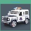 Simulation Police Off Road Vehicle Model Toy With Sound And Light Functions For Boys And Girls