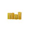 LINK CNC High-Strength Heat-Resistant Alloy Steel Yellow Mold Compression Spring, 6mm-27mm