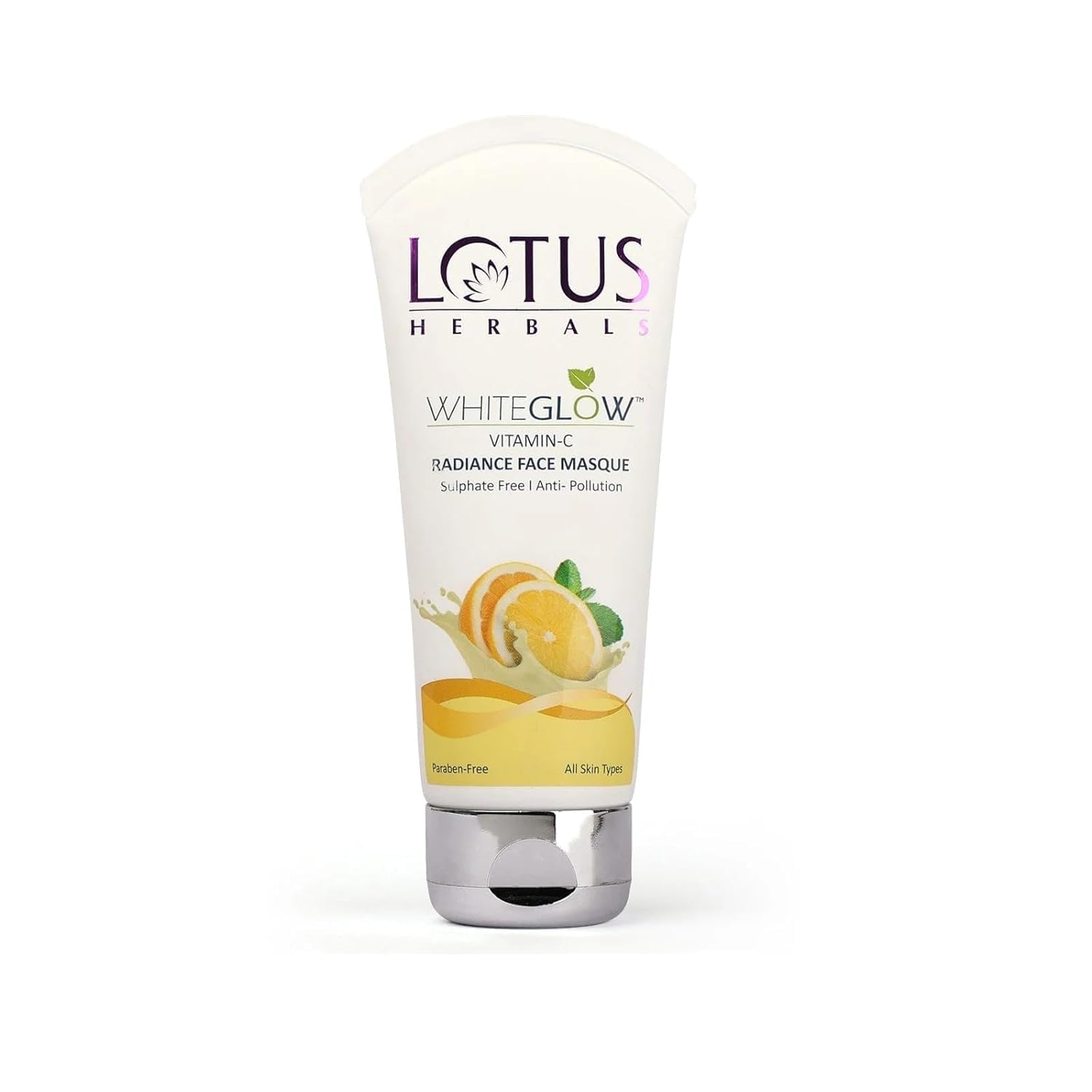 Маска для лица Lotus Herbals Whiteglow с витамином С для сияния, 1 шт.
