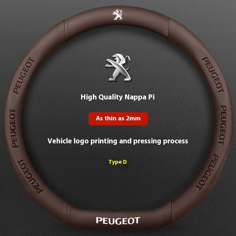 Car Steering Wheel Cover For Peugeot 106 107 108 206 207 208 301 307 308 406 407 408 508 607 2008 3008 4008 5008 GT RCZ Rifter