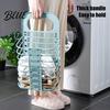 Narrow Space Laundry Mounted Portable Basket Hollow Breathable Organizer Foldable Design Wall Dirty Clothes Bag Saving Organizer for Bathroom