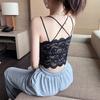 Lace Suspender Beautiful Back Vest Female Sexy with Chest Pad Tube Top Summer Thin Breathable