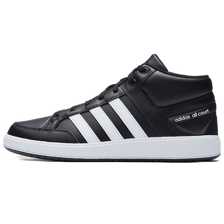 Adidas Neo All Court Mid Sneakers Unisex Sneakers Black White H02981
