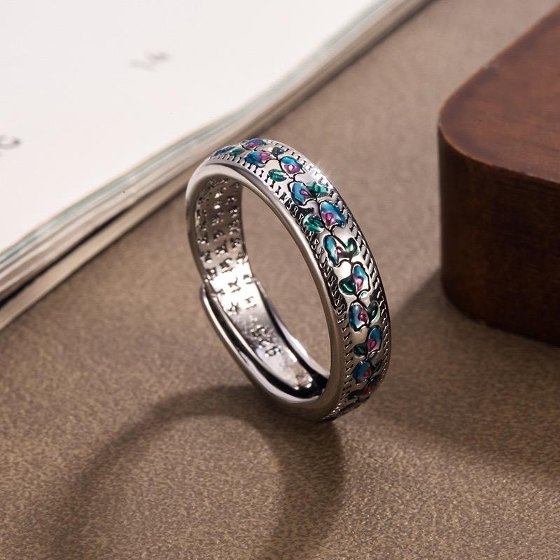 Xiaomi BF CLUB 925 Sterling Rings for Women Simple Geometric Handmade Irregular Retro Retro Butterfly Ring Allergy For Birthday Gift