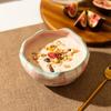 Flower Dessert Bowl Ceramic Salad Snack Bowl Breakfast Oatmeal Kitchen Cereal Rice Soup Bowls