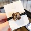 Flowers Hair Rubber Bands Corduroy Headdress Ponytail Ties Pony Tail Holder for Women