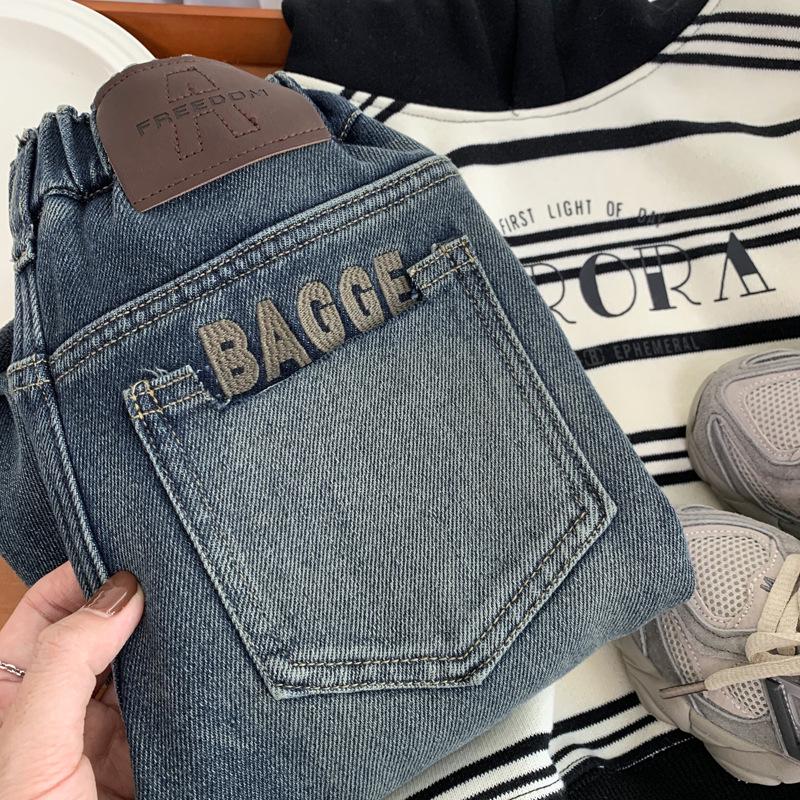 Boys' Winter 2025 Korean-Style Fleece-Lined Jeans: Cool & Stylish Toddler Pants
