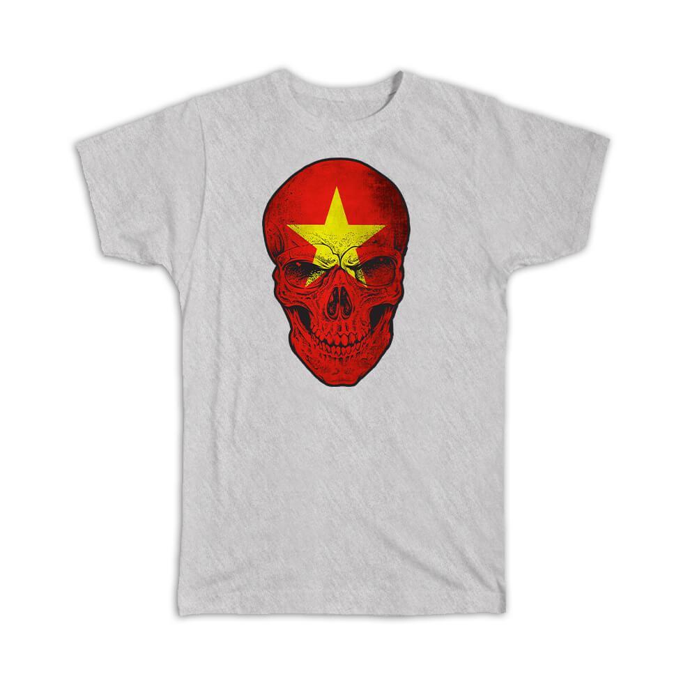 Gift T-Shirt : Vietnam Flag Skull Vietnamese National Colors S разноцветный