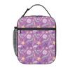 Purple Shell Pattern Insulated Lunch Bag for Women Children Leakproof Food Boxes Thermal Lunch Box Tote
