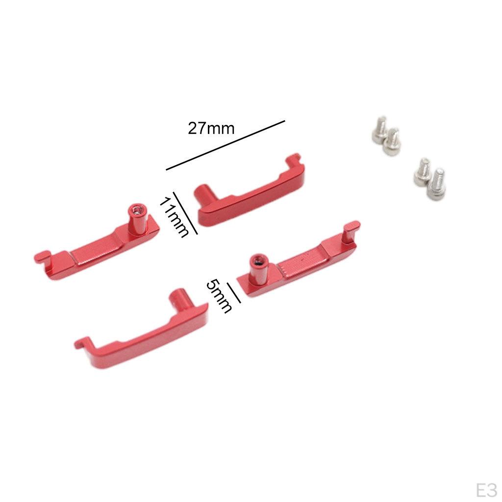 4 Piece Upgrade Door Handle with 1:10 Screws Model Accessories for DIY Replacement Parts