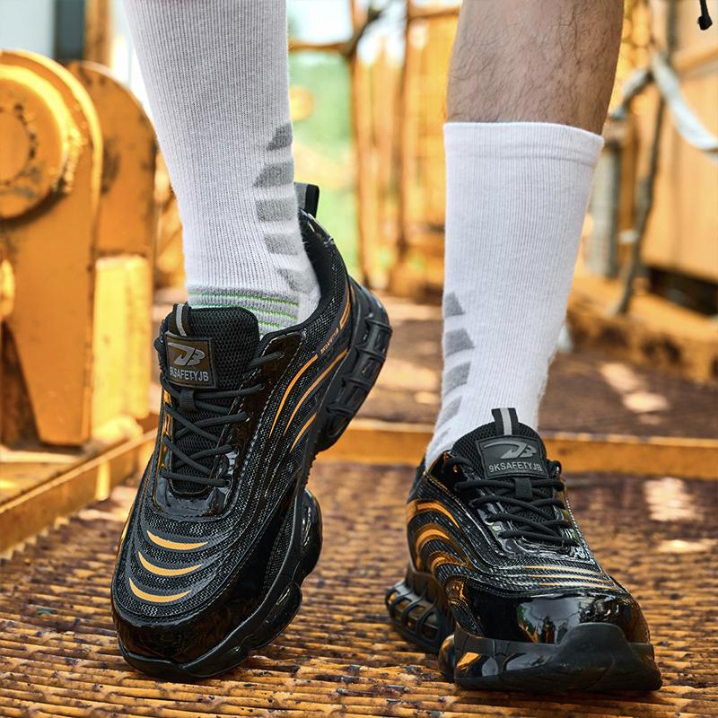 Steel Toe Work Safety Boots Comfortable Safety Man Shoes Industrial Safety Shoes Men for Work Light Weight Sneakers for Work