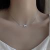 Collier Pendentif Chat Mignon pour Femmes, Chaîne de Clavicule Style Ins Niche de Luxe, Mode Polyvalente Style Froid Bijoux Quotidiens