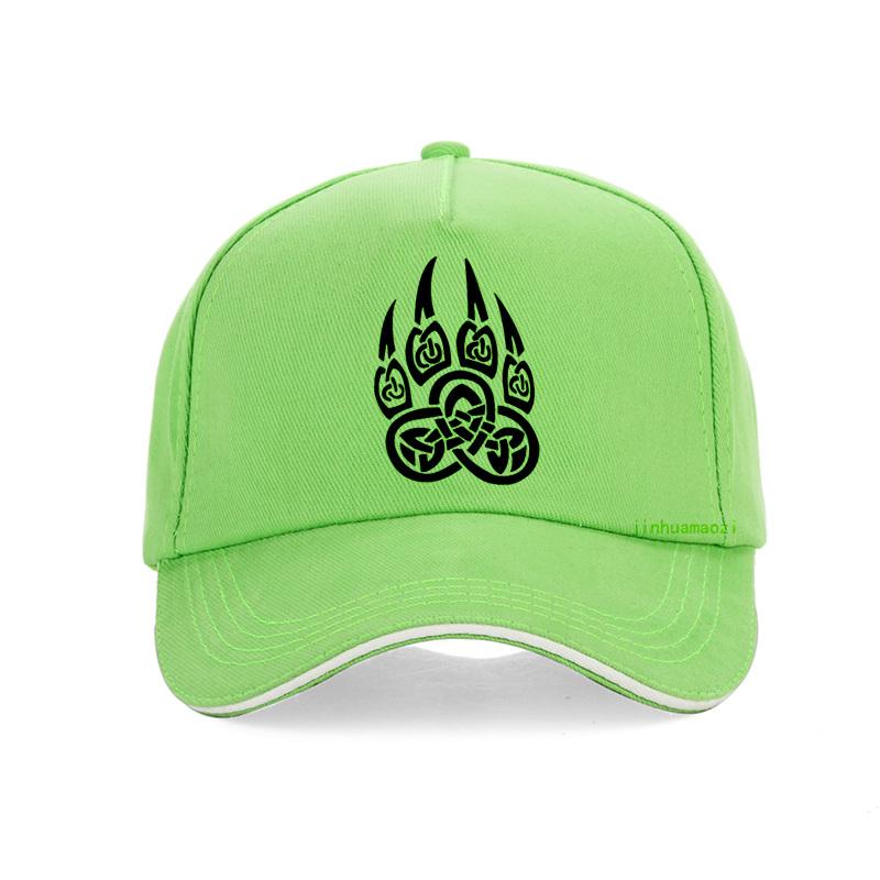 Amuleto Vikingo Eslavo Dios Símbolo Protección Veles Pata de Oso Con Gorra de la Suerte Hombres Mujeres Marca Gorra de Béisbol Vikinga Gorra Hombre Snapback