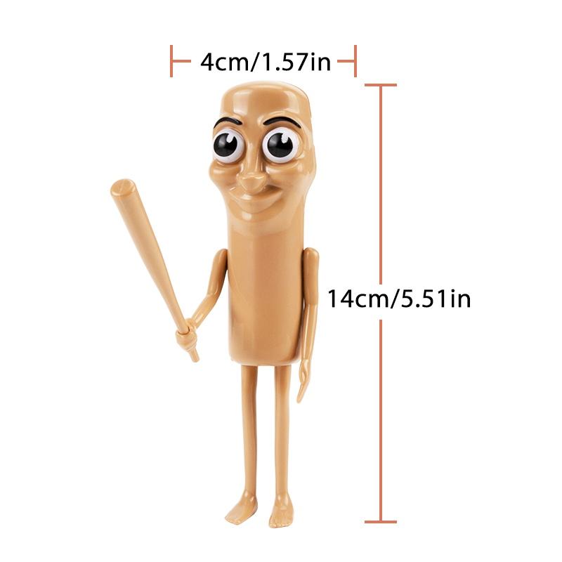 Tung Tung Sahur Figure Toy Tralalelo Tralala Figurine Doll Toy Cartoon Character Statue Ornament Gift Home Office Desk Decor